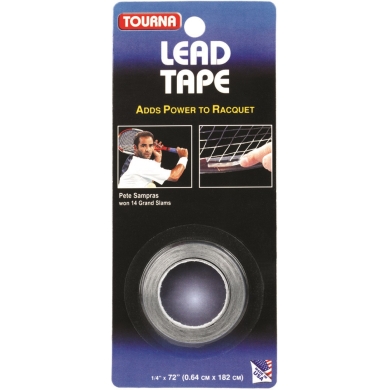 Tourna Lead Tape for Racket Tuning Silver (Roll, 20 Grams)