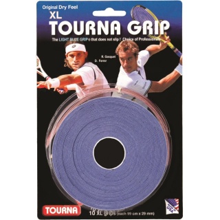 Tourna Overgrip Grip XL 0.45mm blue 10 pack