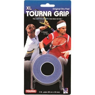 Tourna Overgrip Grip XL 0.45mm blue 3 pack