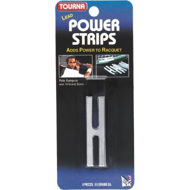 Tourna Lead Power Stripes H-Shape silver (6x lead strips, 3 grams each)