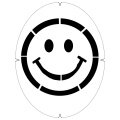 Tourna Logo Stencil Tennis String/Tennis Racket Design Smile - 1 Piece