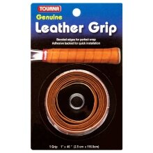 Tourna Basic Leather Grip 1.5mm (direct feel/smooth) brown - 1 piece