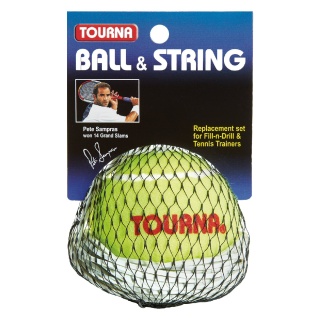 Tourna Ball + String for Tennis Trainer Fill and Drill