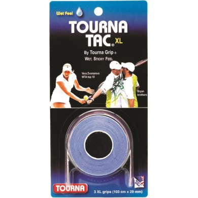 Tourna Overgrip Tac XL 0.55mm blue 3-pack