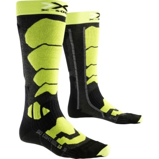 X-Socks Ski Sock Control 2.0 anthracite/lime Men - 1 Pair