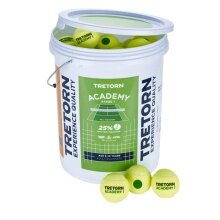 Tretorn Methodology Balls Stage 1 Academy (green dot) yellow 72-pack in bucket