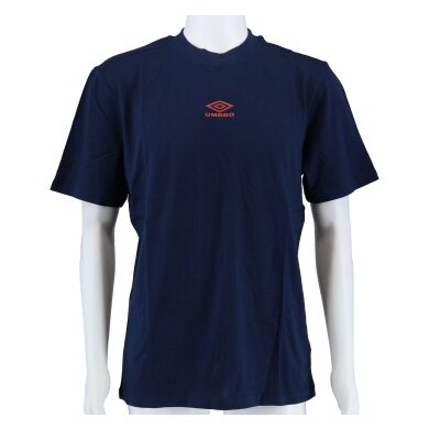 Umbro Casual T-shirt Diamond Small Logo Tee (Cotton) Navy Blue/Red Men