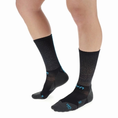 UYN Bikesocke Aero Cycling (lightweight, quick-drying) black/turquoise Men - 1 Pair