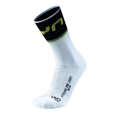 UYN Bike Sock Aero Cycling One Light (made from Natex, good ventilation) white/black men - 1 pair