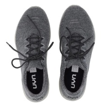 UYN Sneaker Running Shoes Living Cloud (Merino Wool, Lightweight and Comfortable) Dark Grey Melange Women