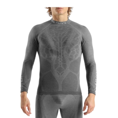 UYN Functional Long Sleeve Shirt Elevatyon Biomorph Turtle Neck (ideal thermoregulation, breathable) grey men's