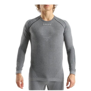 UYN Functional Long Sleeve Shirt Evolutyon Biotech Melange (ideal thermoregulation, breathable) grey men's