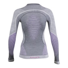 UYN Long Sleeve Shirt Fusyon (made of high-quality merino wool, soft, round neck) Underwear light grey/purple Women