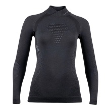 UYN Long Sleeve Fusyon Turtleneck (made of high-quality merino wool, soft, with roll neck) black/anthracite grey Women