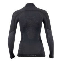 UYN Long Sleeve Fusyon Turtleneck (made of high-quality merino wool, soft, with roll neck) black/anthracite grey Women