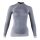 UYN Long Sleeve Shirt Fusyon Turtleneck (made of high-quality merino wool, soft, with turtleneck) light grey/purple Women