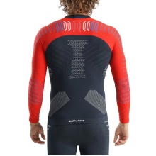 UYN Functional Long Sleeve Shirt Natyon 3.0 Great Britain Turtle Neck Fitted Underwear Navy Blue/Red Men's