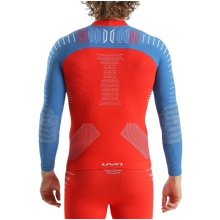 UYN Functional Long Sleeve Shirt Natyon 3.0 Czech Republic Turtle Neck Tight-fitting Underwear Red/Blue Men's