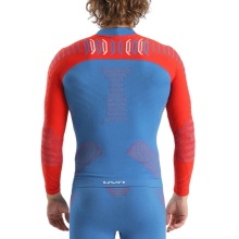 UYN Functional Long Sleeve Shirt Natyon 3.0 USA Turtle Neck Fitted Underwear Blue/Red Men's