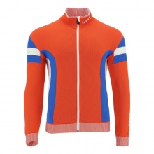 UYN Natyon Functional Jacket Knitted - Knitted 2nd Layer Full Zip - Norway red/blue Men