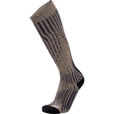 UYN Ski Sock Cashmere Shiny Ski (luxurious cashmere socks, breathable) gold/black Men -1 Pair