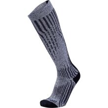 UYN Ski Sock Cashmere Shiny Ski (luxurious cashmere socks, breathable) silver grey Men -1 Pair