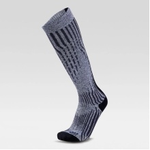 UYN Ski Sock Cashmere Shiny Ski (luxurious cashmere socks, breathable) silver-grey Women -1 Pair