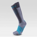 UYN Ski Sock Ski Comfort Fit (Merino wool, optimal insulation) grey/turquoise Women - 1 Pair