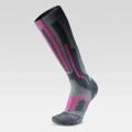 UYN Ski Sock Ski Merino (made of high-quality merino wool, insulating) grey/pink Women -1 Pair