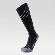 UYN Ski Sock Superleggera (thin, quick-drying, made of Natex) black/white/grey Men - 1 Pair