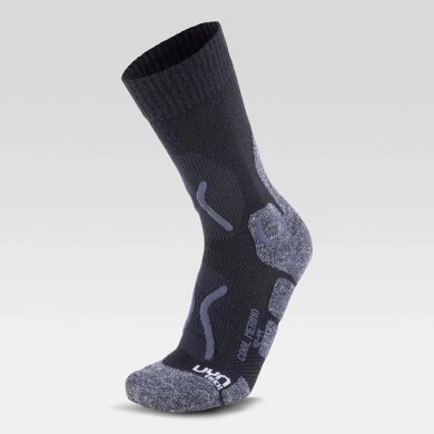 UYN Trekking Sock Cool Merino (Merino Wool/Natex) black/grey melange Men - 1 Pair