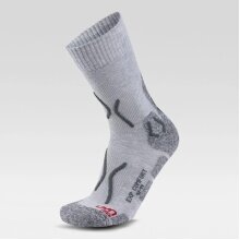 UYN Trekking Sock Explorer Comfort (comfortable, breathable, for demanding mountain tours) light grey Men - 1 pair