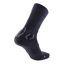 UYN Trekking Sock Explorer Light (Merino Wool, High Comfort) Charcoal Grey/Anthracite Men - 1 Pair