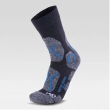 UYN Trekking Sock Winter Merino (warm Merino wool) anthracite gray/blue Men - 1 Pair