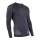 UYN Long Sleeve Evolutyon Round-Neck Tight-Fit Underwear Charcoal/Orange Men