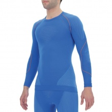 UYN Long Sleeve Evolutyon Round-Neck Tight-Fit Underwear Blue/Orange Men