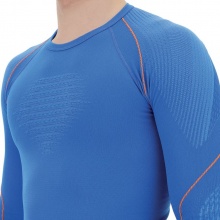 UYN Long Sleeve Evolutyon Round-Neck Tight-Fit Underwear Blue/Orange Men