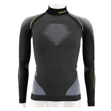 UYN Functional Long-sleeved Shirt Evolutyon Turtle Neck Melange close-fitting Underwear anthracite/blue/yellow Men