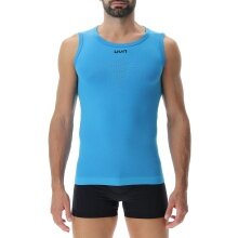 UYN Singlet Energyon Sleeveless Undershirt (light underwear made from bio-based NATEX) tight-fitting blue Men