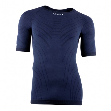 UYN Functional Short-Sleeved Shirt Motyon 2.0 (3D-Coolvent Technology) Close-Fitting Underwear Blue Men