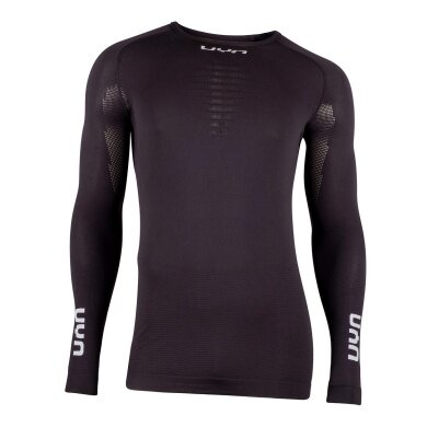 UYN Functional Long-Sleeve Shirt Energyon (Underwear made of bio-based NATEX) tight-fitting black Men