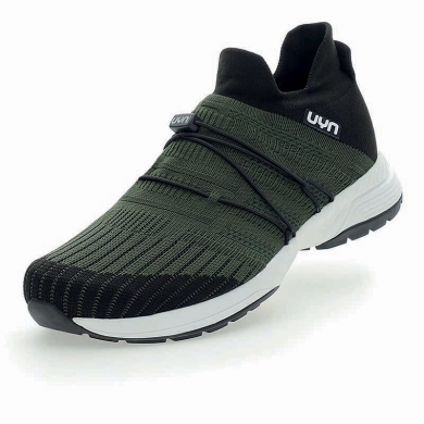 UYN Sneaker Running Shoes Free Flow Tune (Merino Wool/Knit) Army Green Men