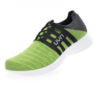 UYN Sneaker Running Shoes 3D Ribs Tune (Natex) lime/charcoal grey Men