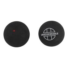 Unsquashable Squashball (1 red dot, medium speed) black - 1 Ball