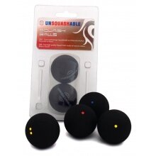 Unsquashable Squashball (1 red dot, medium speed) 2 pieces in blister