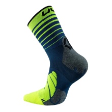 UYN Running Sock Runner's Five (High-5 Technology) blue/lime - 1 Pair