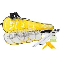 Victor VICFUN Badminton Leisure Set A Complete (4x Rackets, 2x Shuttlecocks, 1x Net, 1x Bag)