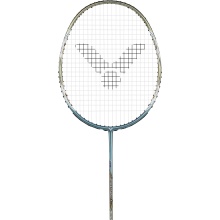 Victor Badminton racket DriveX Nano 7 V (handle-heavy, flexible) light blue/gold - unstrung -