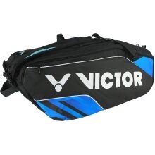 Victor Racketbag Doublethermobag BR9213 CF (Racket Bag, 2 Main Compartments, Shoe Compartment) 2024 black/blue