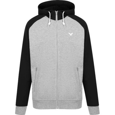 Victor Leisure Hooded Jacket Sweater V-13400 H grey/black Men